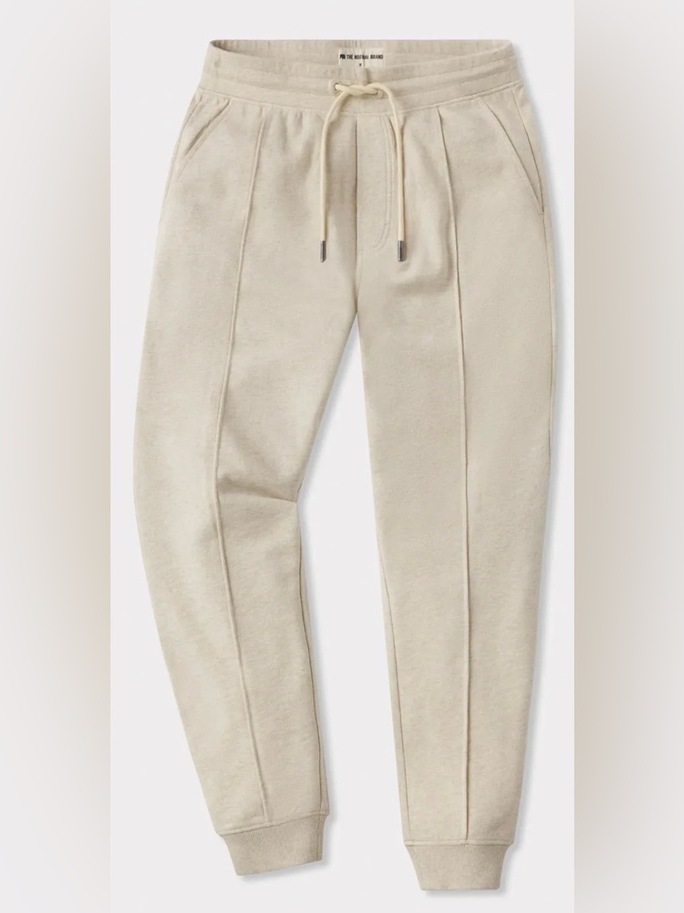 The Normal Brand, Cole Terry Pintuck Jogger, Oatmeal, Medium